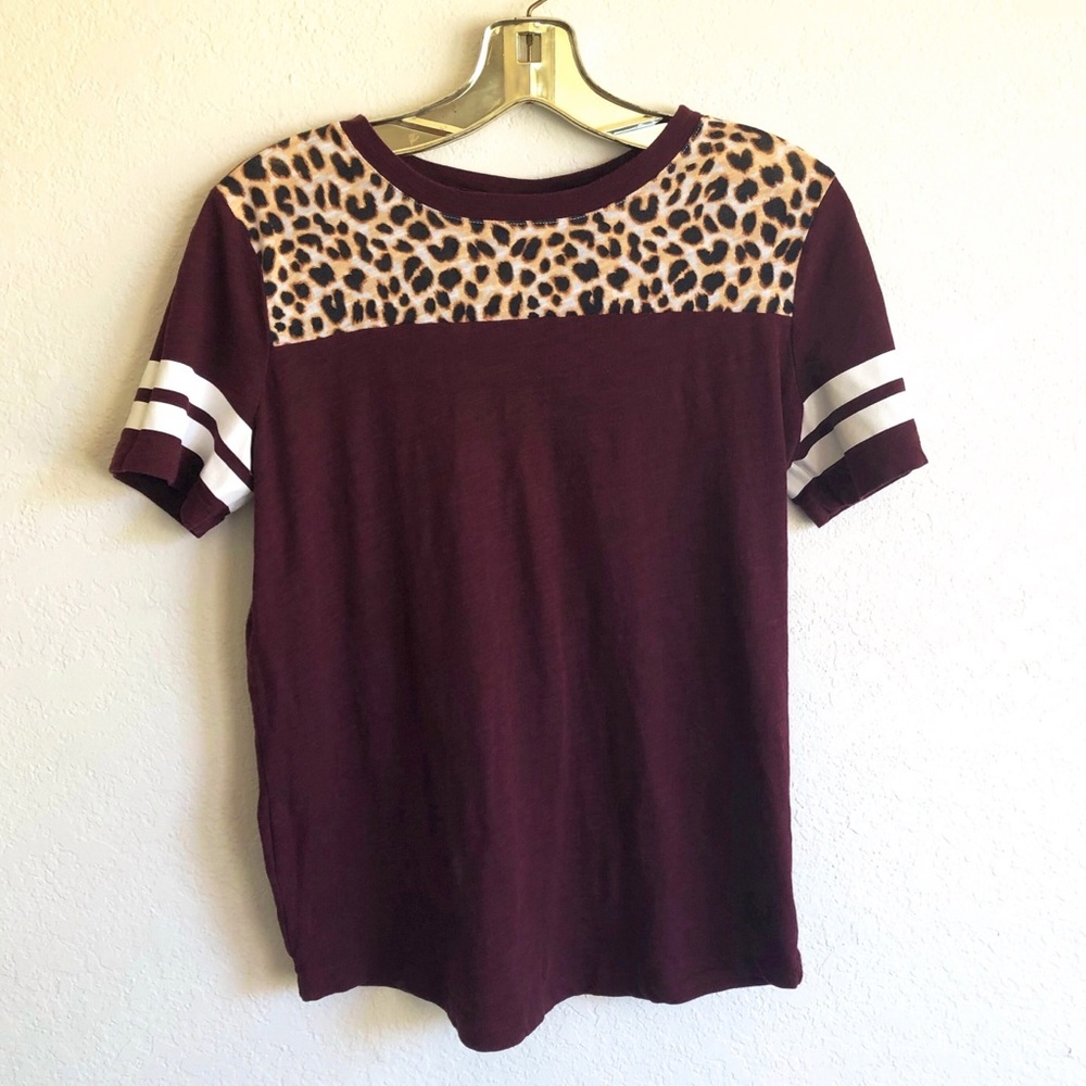 PINK Cheetah Print Top